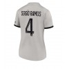 Paris Saint-Germain Sergio Ramos #4 Bortedrakt Kvinner 2022-23 Kortermet